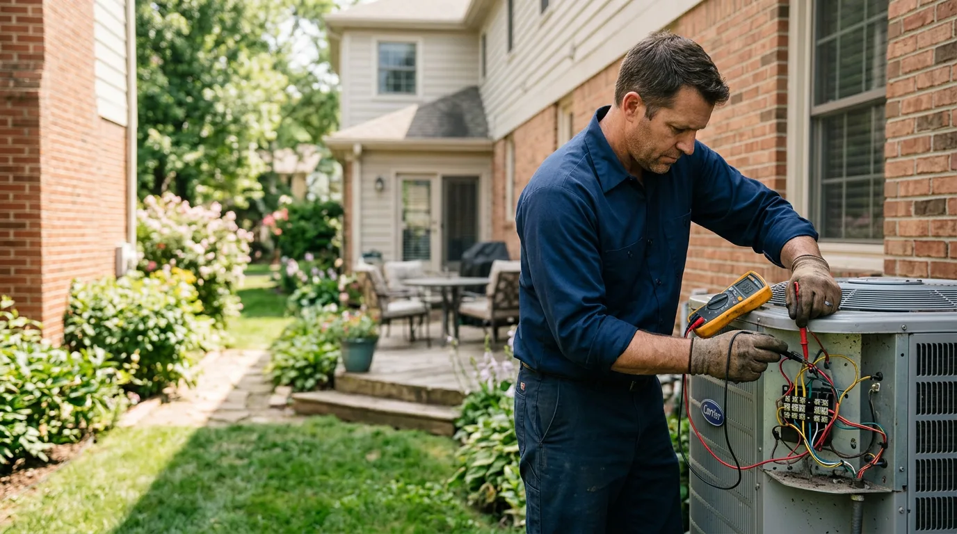 HVAC technician working near Foster City, MI